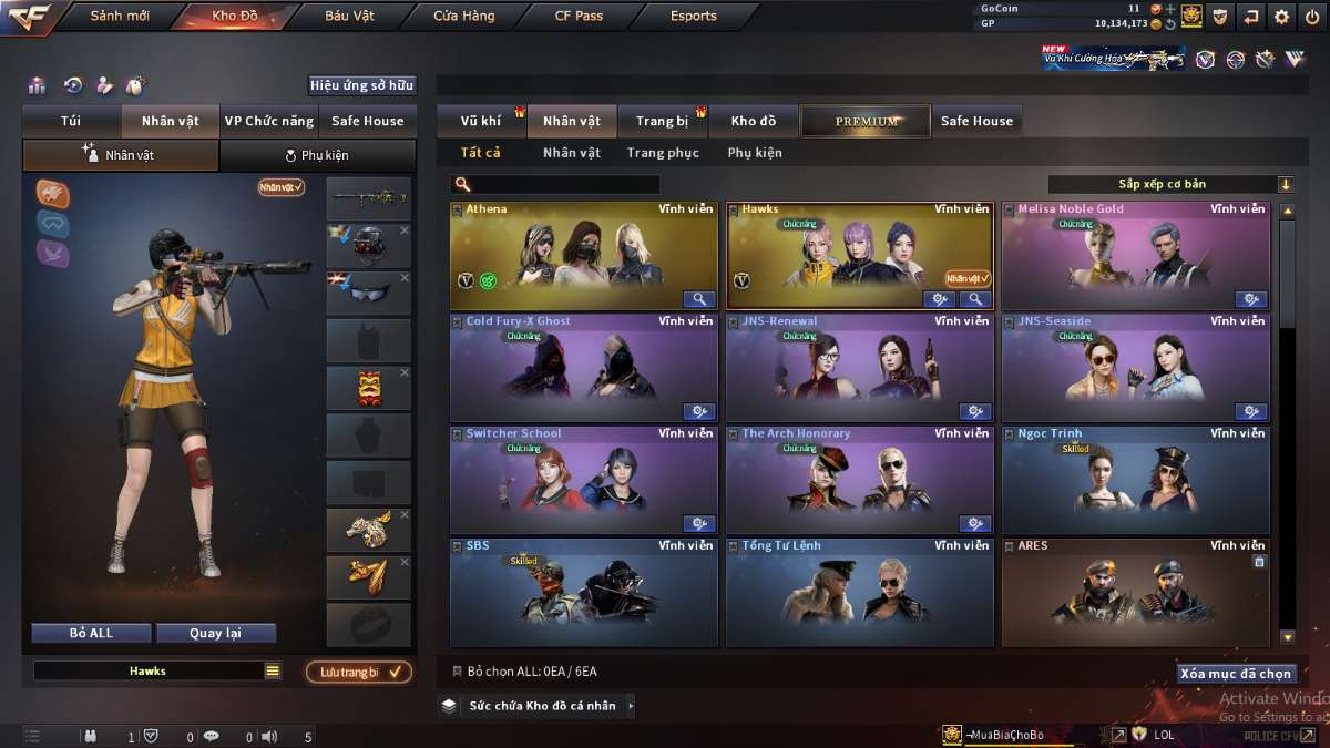 shop acc cf uy tin gia re